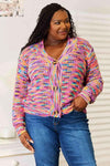 💖 Woven Right V-Neck Cardigan - Long Sleeve Cozy Style 💖 thumbnail