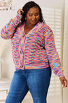 💖 Woven Right V-Neck Cardigan - Long Sleeve Cozy Style 💖 thumbnail